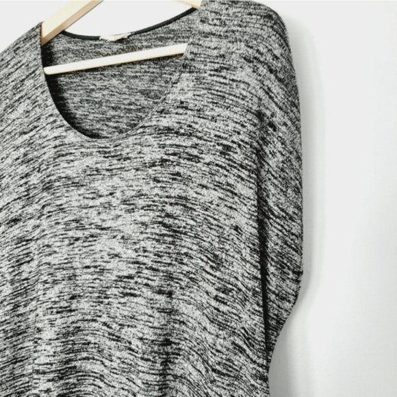 WILFRED Aritzia Lorelei w/ Pockets Soft Knit Tunic Dress Marled Dark Gray Sz XXS - Picture 5 of 13